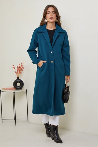 Jas - Ecru - Blauw