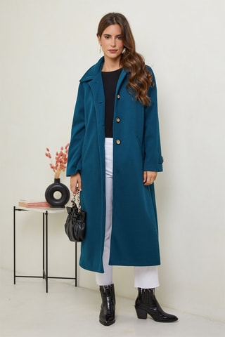 Jas - Ecru - Blauw