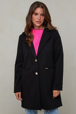 Manteau droit  - Noir