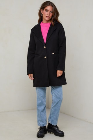 Manteau droit  - Noir