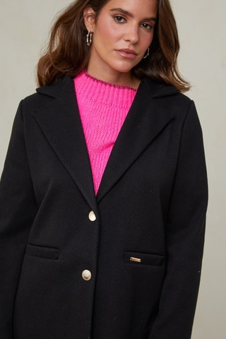 Manteau droit  - Noir
