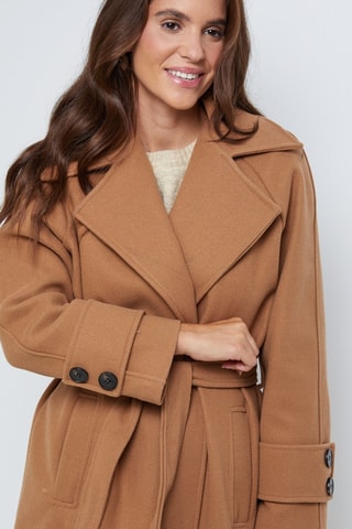 Manteau droit - Camel