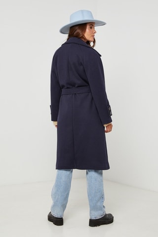 Manteau droit - Bleu marine