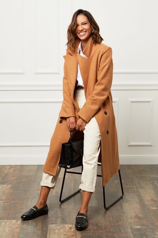 Manteau droit - Beige