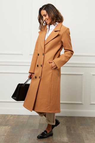 Manteau droit - Beige