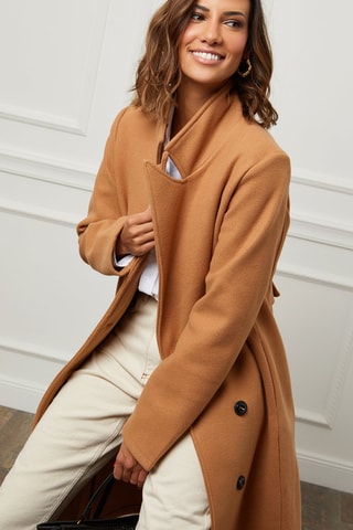 Manteau droit - Beige