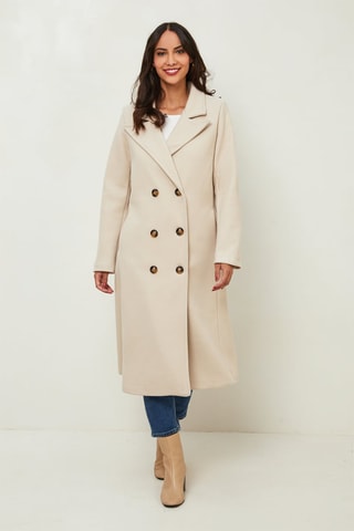 Manteau droit - Blanc