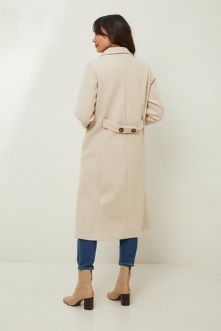 Manteau droit - Blanc