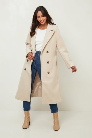 Manteau droit - Blanc