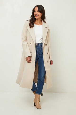 Manteau droit - Blanc