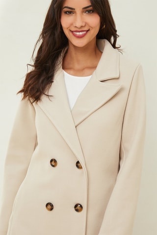 Manteau droit - Blanc