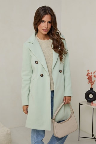 Manteau droit - Vert