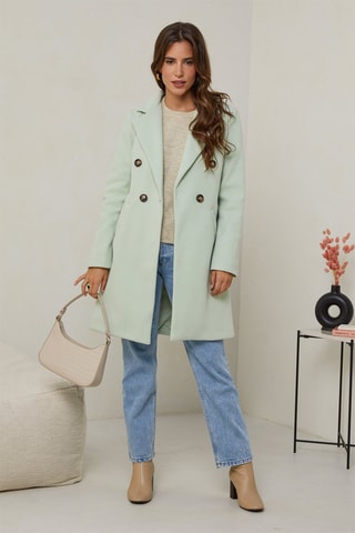 Manteau droit - Vert