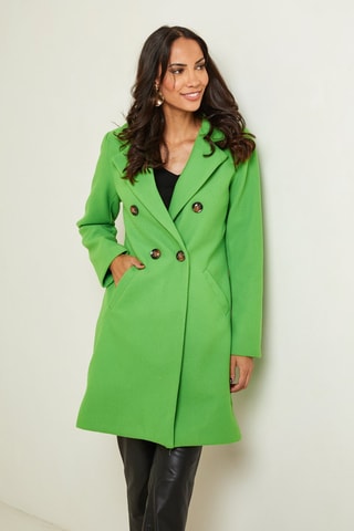 Manteau droit - Vert