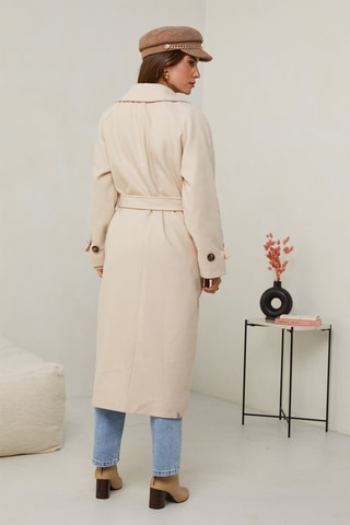Manteau droit - Blanc