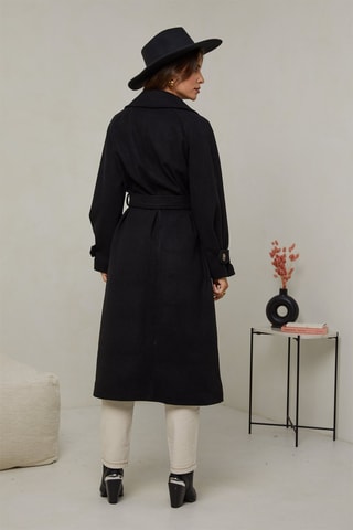 Manteau droit - Noir