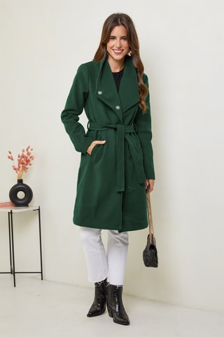 Manteau droit - Vert