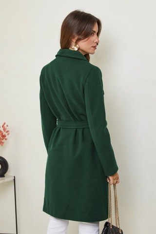 Manteau droit - Vert
