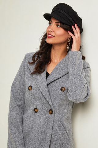 Manteau droit - Gris