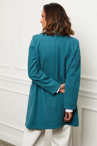 Manteau droit - Bleu