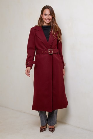 Manteau droit - Bordeaux