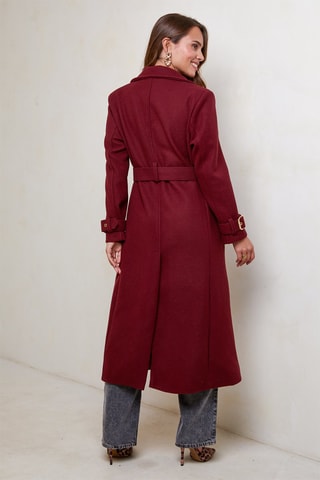 Manteau droit - Bordeaux