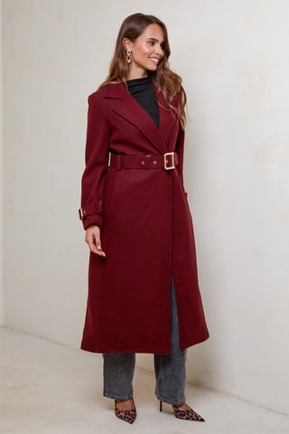 Manteau droit - Bordeaux