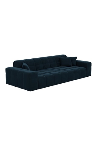 Canapé droit Cardano Bleu foncé