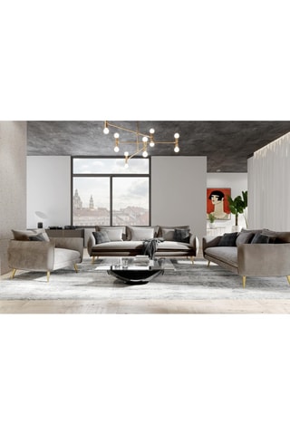 Canapé droit Ragalia Beige foncé