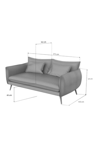 Canapé droit Ragalia Beige foncé