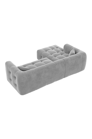 Canapé d'angle gauche Baloo Gris clair