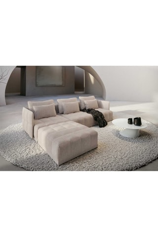 Canapé d'angle gauche Capri Beige