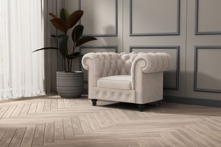 Fauteuil Laurene Beige foncé