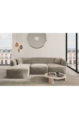 Canapé d'angle droit Form Ozura Beige foncé