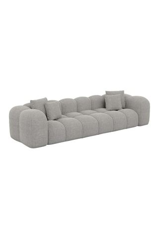 Canapé Nuvola - Gris clair - 4 places - Tissu structuré