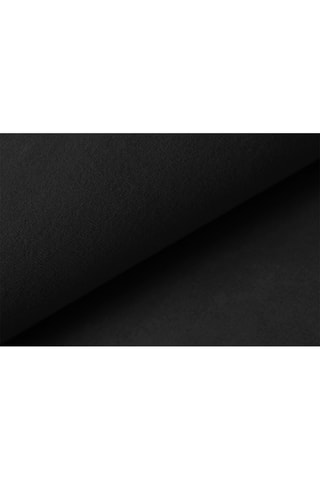 Canapé d’angle Ozura - Noir - 6 places - Tissu velours