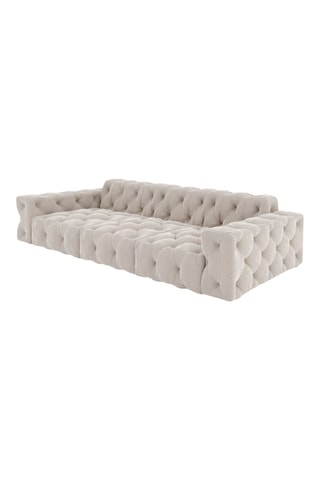 Canapé Volt - Beige - 4 places - En tissu velours