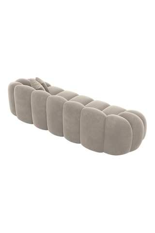 Canapé Donda - Beige - 3 places - En tissu velours