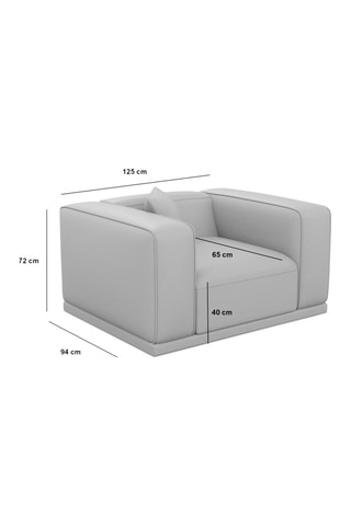 Fauteuil Duno Crème
