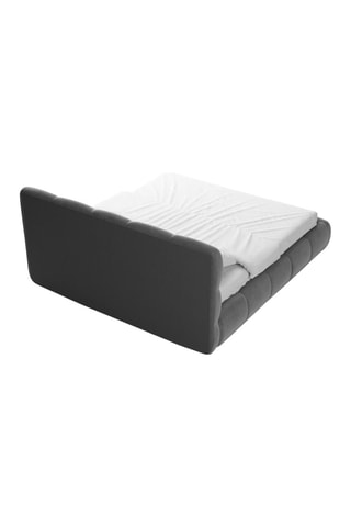 Lit-coffre avec sommier en bois de pin massif Fabia - Couchage 140 x 200 cm