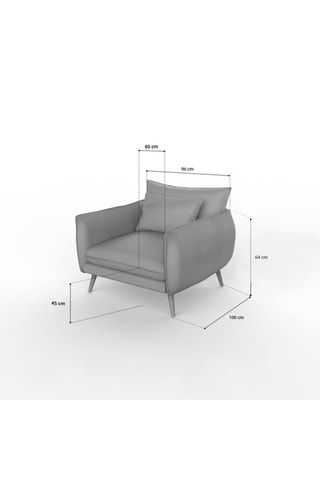 Fauteuil Ragalia - Beige - En tissu velours