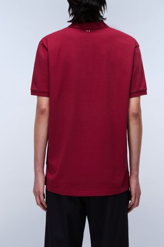 Polo Elbas - Blanco, negro y rojo