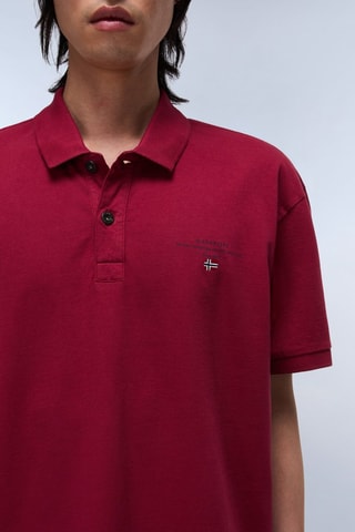 Polo Elbas - Blanco, negro y rojo
