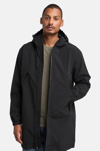 Parka con capucha - Negro