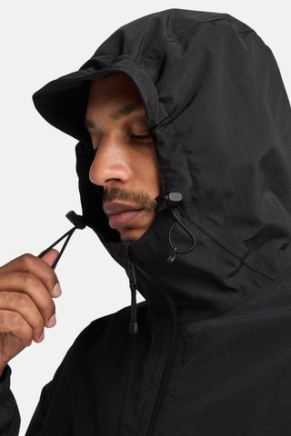 Parka con capucha - Negro