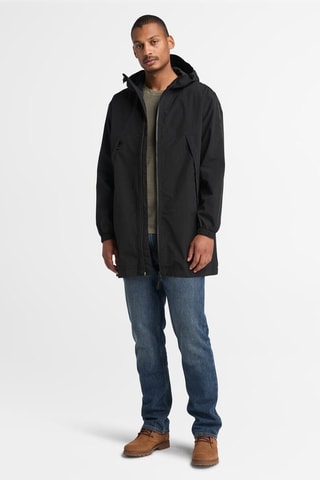 Parka con capucha - Negro