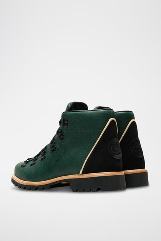 Botines de piel - Verde oscuro