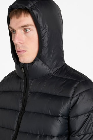 Chaqueta con capucha - Negro