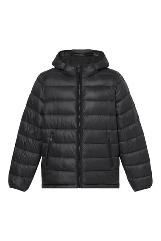 Chaqueta con capucha - Negro