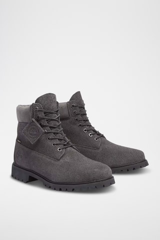 Botas de piel - Gris oscuro